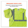Glowear 8215Ba-S Single Size Class 2 Economy Breakaway Mesh Vest, Polyester, Medium, Lime