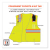 Glowear 8246Z-S Single Size Class 2 Two-Tone Mesh Vest, Polyester, Large, Lime