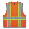 Glowear 8246Z-S Single Size Class 2 Two-Tone Mesh Vest, Polyester, X-Large, Orange