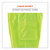 Glowear 8918Bk Class E Hi-Vis Rain Bibs Black Bottom, Medium, Lime
