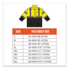 Glowear 8365Bk Class 3 Hi-Vis Rain Jacket Black Bottom, 3X-Large, Lime