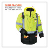Glowear 8384 Class 3 Hi-Vis Quilted Thermal Parka, Small, Lime