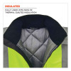 Glowear 8377 Class 3 Hi-Vis Quilted Bomber Jacket, Lime, Large