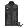 N-Ferno 6495 Rechargeable Heated Vest With Battery Power Bank, Fleece/Polyester, Large, Black