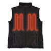 N-Ferno 6495 Rechargeable Heated Vest With Battery Power Bank, Fleece/Polyester, Large, Black