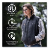 N-Ferno 6495 Rechargeable Heated Vest With Battery Power Bank, Fleece/Polyester, Large, Black