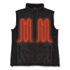 N-Ferno 6495 Rechargeable Heated Vest With Battery Power Bank, Fleece/Polyester, 3X-Large, Black