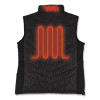 N-Ferno 6495 Rechargeable Heated Vest With Battery Power Bank, Fleece/Polyester, 3X-Large, Black