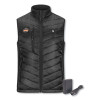 N-Ferno 6495 Rechargeable Heated Vest With Battery Power Bank, Fleece/Polyester, 3X-Large, Black