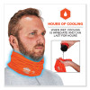 Chill-Its 6489 2-Layer Cooling Performance Knit Multi-Band, Polyester/Spandex, Large/X-Large, Hi-Vis Orange