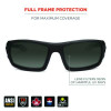 Skullerz Odin Anti-Scratch Enhanced Anti-Fog Safety Glasses, Matte Black Full Frame, Smoke Dual Lens