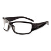Skullerz Thor Safety Glasses, Black Full Frame, Clear Dual Lens