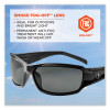 Skullerz Thor Safety Glasses, Black Full Frame, Smoke Dual Anti-Fog Lens