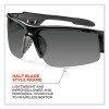 Skullerz Dagr Safety Glasses, Black Half Frame, Polarized Smoke Single Lens
