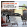Skullerz Dagr Safety Glasses, Black Half Frame, Clear Single I/O Lens