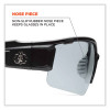 Skullerz Dagr Safety Glasses, Black Half Frame, Clear Single I/O Lens