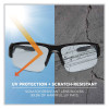 Skullerz Dagr Safety Glasses, Matte Black Half Frame, Clear Single Anti-Fog I/O Lens