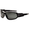 Skullerz Loki Safety Glasses/Goggles, Fog-Off Technology, Black Full Frame, Smoke Dual Lens