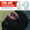 Skullerz Skoll Anti-Scratch Enhanced Anti-Fog Safety Glasses, Matte Black Half Frame, Clear Single Lens