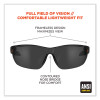 Skullerz Vali Frameless Safety Glasses, Frameless, Smoke Single Lens