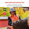 Skullerz 8880 Nrr 26Db Hard Hat Mounted Earmuffs, Full Brim, 26 Db Nrr, Black/Red