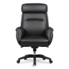 Royal Executive Office Chair, Support Up To 300 Lb, 19.46"-22.26" Seat Height, Black Pu Leather Seat, Black Faux Leather Back