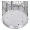 Steel Mesh Corrosion Resistant Trash Can, 48 Gal, Silver