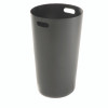 Outdoor Slatted Steel Trash Can, 24 Gal, Black