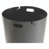 Outdoor Slatted Steel Trash Can, 36 Gal, Green