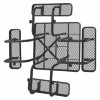 Expanded Steel Picnic Table, Square, 81 x 81 x 29.5, Black Top, Black Base/Legs