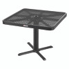 Outdoor Dining Set, Square, 36 x 36 x 36, Black Top, Black Base/Legs