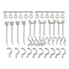 Pegboard Hooks, 30-Piece Assorted Hooks, Steel