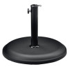 Umbrella Base, Round, Concrete, 33 Lb Capacity, 18 x 18 x 13.5, Black