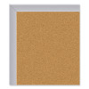 Aluminum-Frame Natural Corkboard, 72.5" x 48.5", Tan Surface, Satin Aluminum Frame