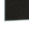 Natural Cork Bulletin Board With Aluminum Frame, 87.91" x 48.5", Chocolate Surface, Satin Aluminum Frame