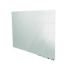 Aria Low-Profile Frameless Magnetic Glassboard, 36" x 24", Gray Surface