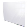 Aria Low-Profile Frameless Magnetic Glassboard, 36" x 24", White Surface