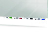 Aria Low-Profile Frameless Magnetic Glassboard, 48" x 36", Gray Surface