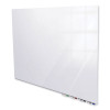 Aria Low-Profile Frameless Magnetic Glassboard, 48" x 36", White Surface