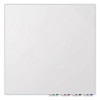 Aria Low-Profile Frameless Magnetic Glassboard, 60" x 36", White Surface