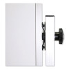 Reversible Magnetic Porcelain Whiteboard With Aluminum Frame, 53.25" x 72.25", White Surface, Satin Aluminum Frame
