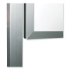 Reversible Magnetic Porcelain Whiteboard With Aluminum Frame, 53.25" x 72.25", White Surface, Satin Aluminum Frame