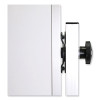 Reversible Magnetic Porcelain Whiteboard With Aluminum Frame, 101.25" x 78.25", White Surface, Satin Aluminum Frame