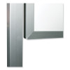 Reversible Magnetic Porcelain Whiteboard With Aluminum Frame, 101.25" x 78.25", White Surface, Satin Aluminum Frame