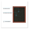 Aluminum-Frame Recycled Rubber Bulletin Boards, 36" x 24", Confetti Surface, Satin Aluminum Frame
