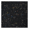 Aluminum-Frame Recycled Rubber Bulletin Boards, 36" x 24", Confetti Surface, Satin Aluminum Frame
