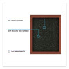 Aluminum-Frame Recycled Rubber Bulletin Boards, 60.5" x 36.5", Confetti Surface, Satin Aluminum Frame