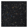 Aluminum-Frame Recycled Rubber Bulletin Boards, 72.5" x 48.5", Confetti Surface, Satin Aluminum Frame