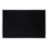 Aluminum-Frame Recycled Rubber Bulletin Boards, 96.5" x 48.5", Confetti Surface, Satin Aluminum Frame