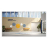 Coda Low Profile Circular Non-Magnetic Glassboard, 24" x 24", White Surface